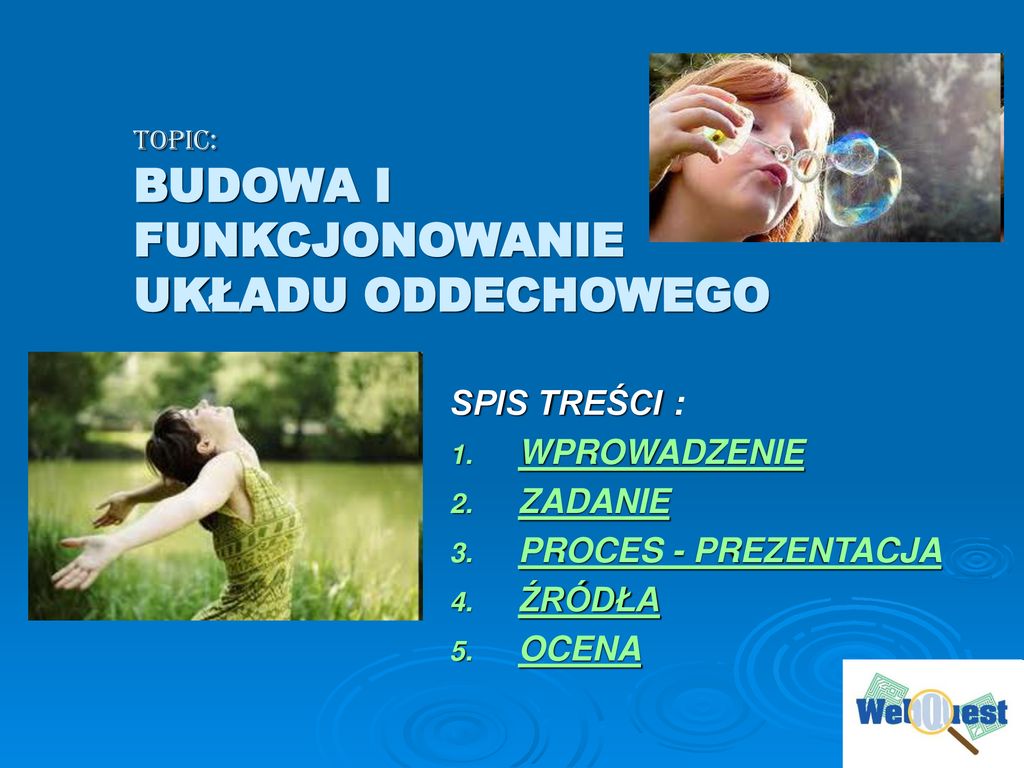 TOPIC: BUDOWA I FUNKCJONOWANIE UKŁADU ODDECHOWEGO - Ppt Pobierz