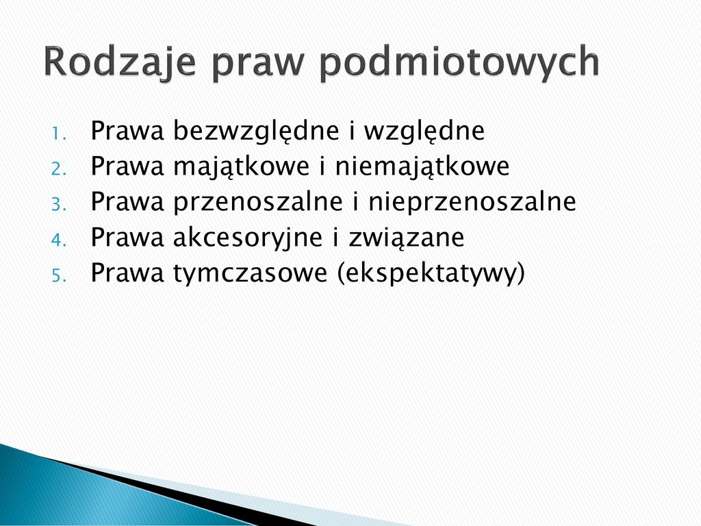 PRAWA PODMIOTOWE Mgr Joanna Czekurłan. - Ppt Pobierz