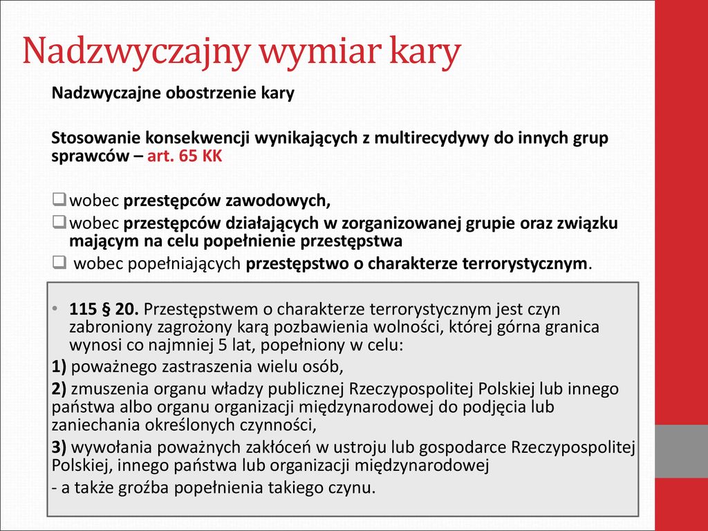 Wymiar Kary Dr Dagmara Gruszecka Ppt Pobierz 4153