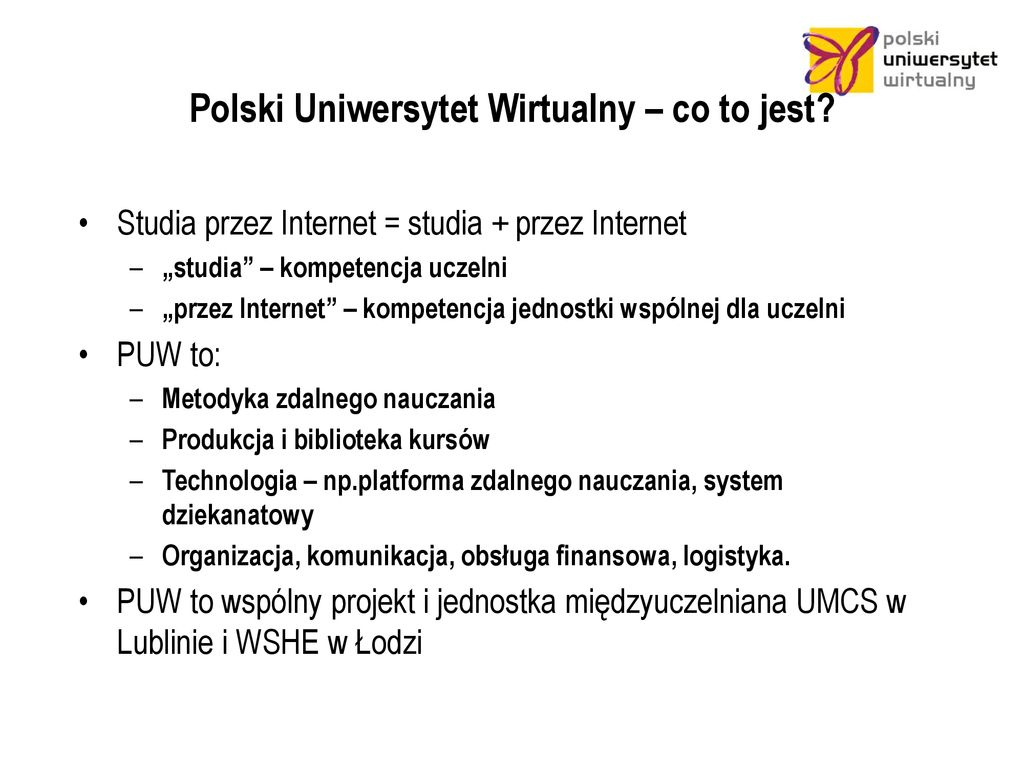 Zastosowanie E-learningu W Szkole Wyższej - Ppt Pobierz