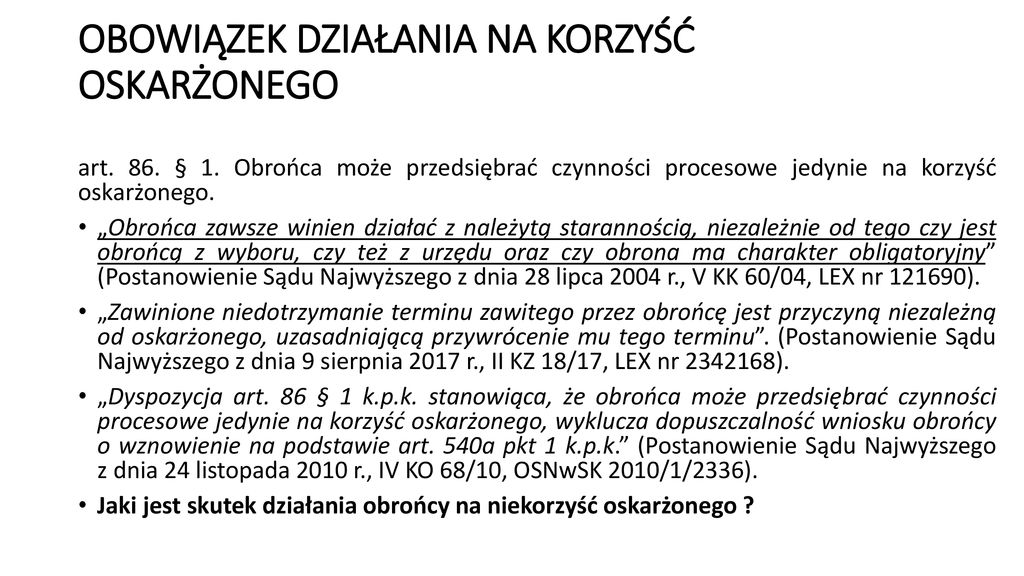 PROFESJONALNI PRZEDSTAWICIELE PROCESOWI - Ppt Pobierz