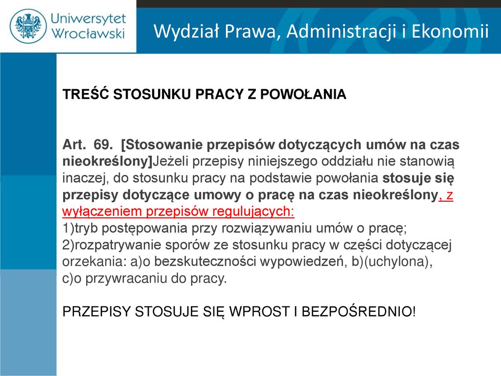 Wydział Prawa, Administracji I Ekonomii - Ppt Pobierz