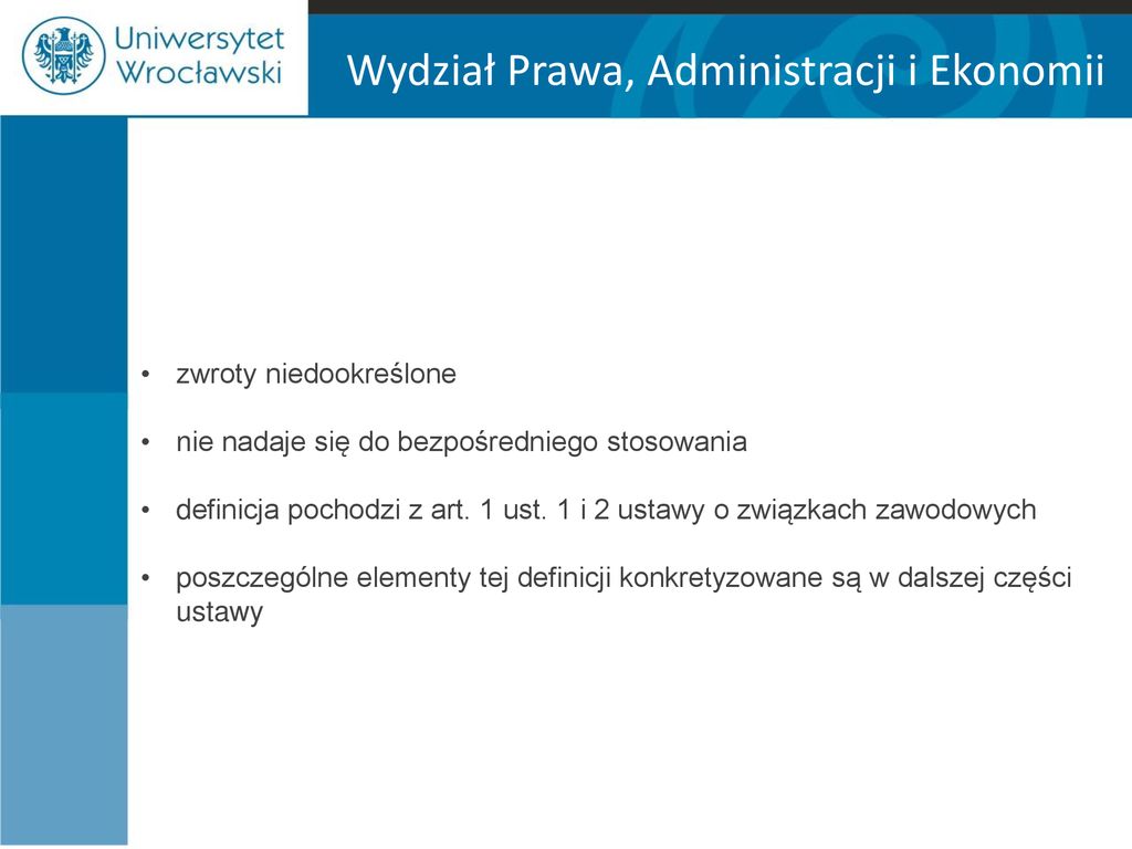 Wydział Prawa, Administracji I Ekonomii - Ppt Pobierz