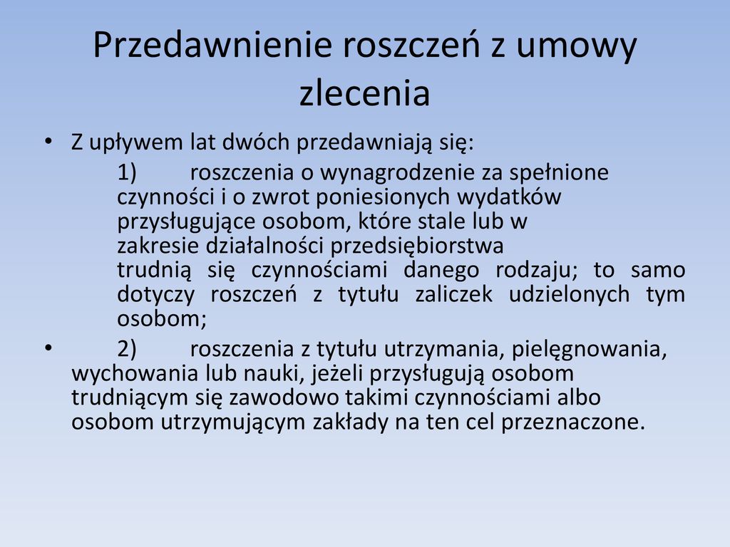 Umowa Zlecenia Jest To Umowa Cywilno – Prawna , Regulowana Przepisami ...