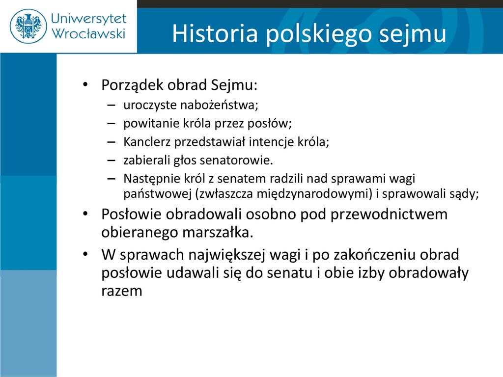 Historia polskiego sejmu