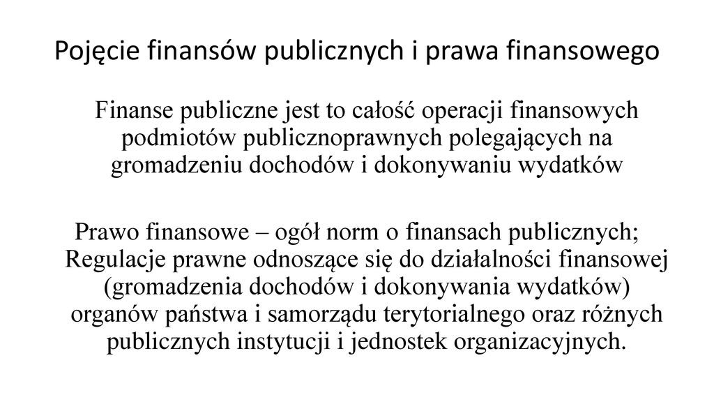 Finanse Publiczne I Prawo Finansowe, Wykład Ppt Pobierz