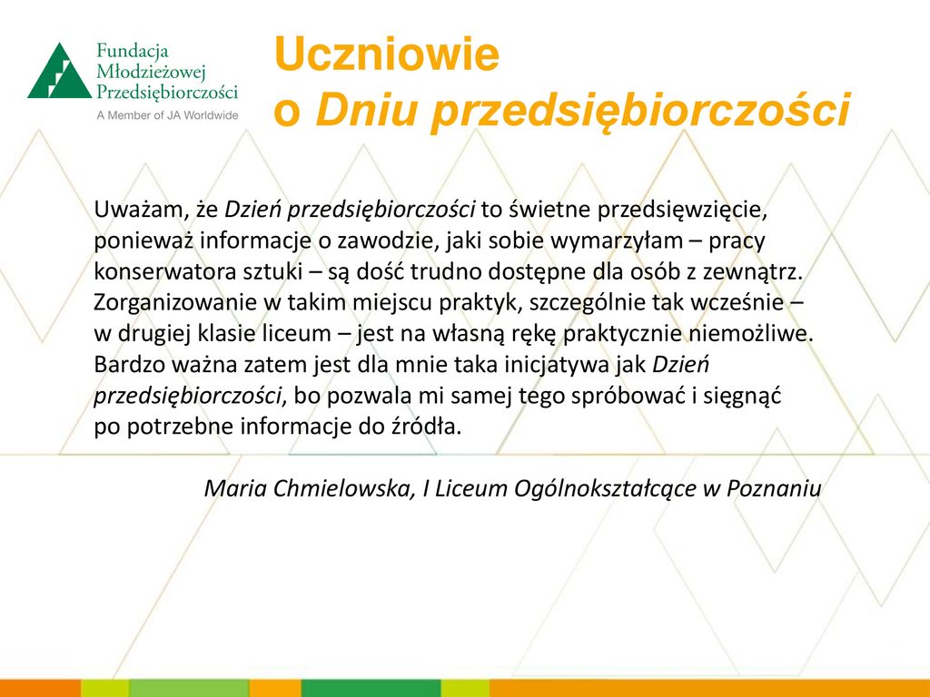 Program Edukacyjny Dzień Przedsiębiorczości - Ppt Pobierz