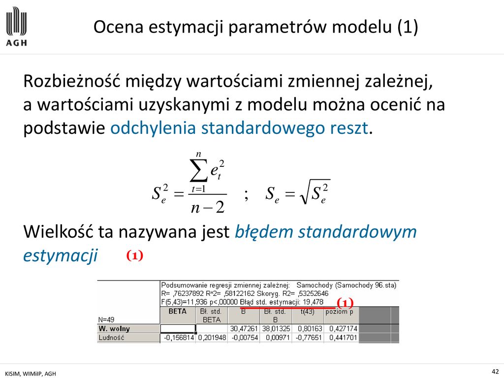 Analiza Zależności Pomiędzy Zmiennymi Losowymi (danymi Empirycznymi ...