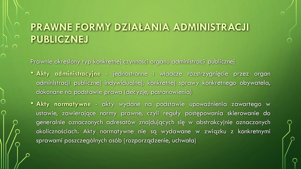 Formy Działania Administracji Publicznej - Ppt Pobierz