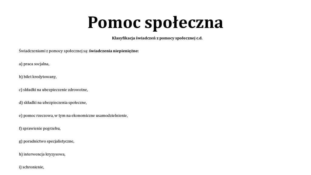 Ustawa Z Dnia 12 Marca 2004 R. O Pomocy Społecznej - Ppt Pobierz