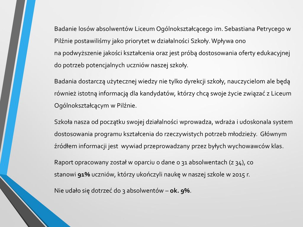 Liceum Ogólnokształcące Im. Sebastiana Petrycego W Pilźnie - Ppt Pobierz