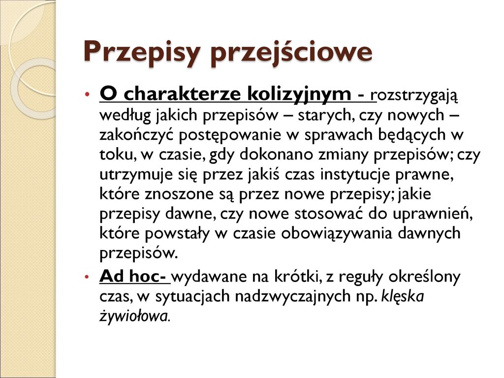 Przepisy Prawne. - Ppt Pobierz