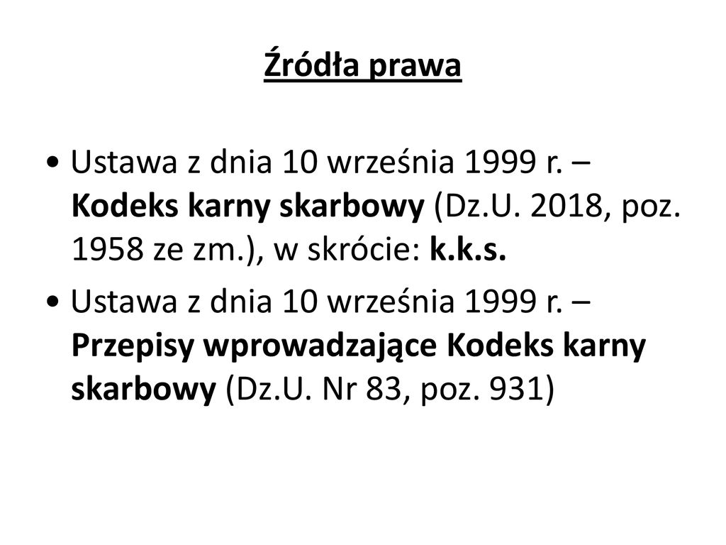 Wykroczenia I PrzestĘpstwa Podatkowe Ppt Pobierz 8127