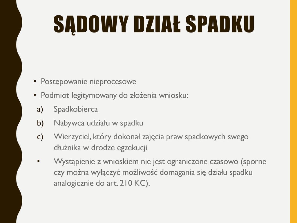 Wspólność Majątku Spadkowego I Dział Spadku - Ppt Pobierz