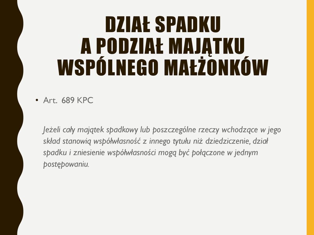 Wspólność Majątku Spadkowego I Dział Spadku - Ppt Pobierz