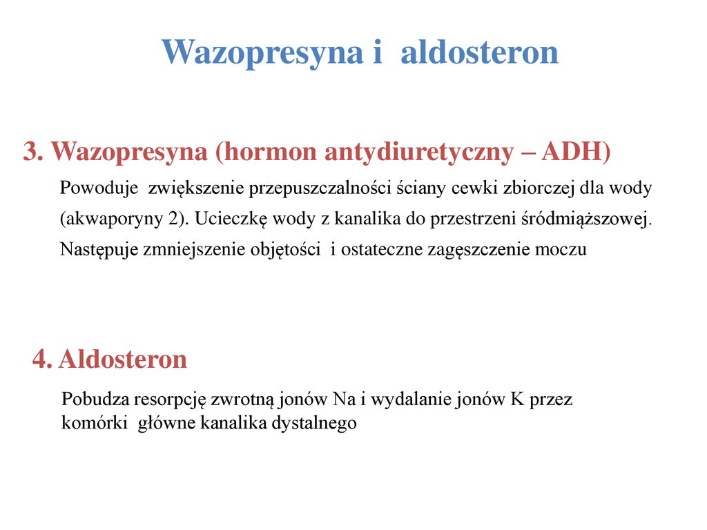 Wazopresyna i aldosteron