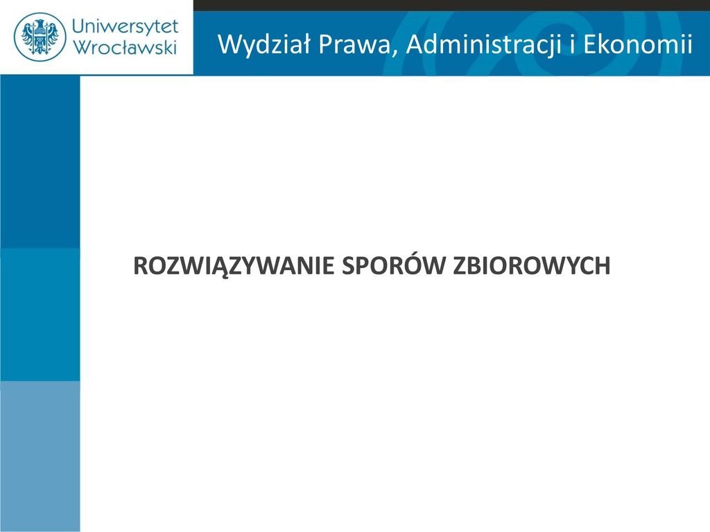 Wydział Prawa, Administracji I Ekonomii - Ppt Pobierz