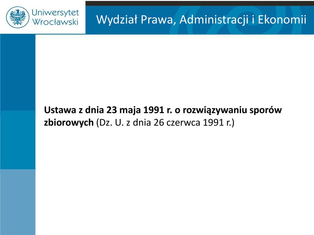 Wydział Prawa, Administracji I Ekonomii - Ppt Pobierz