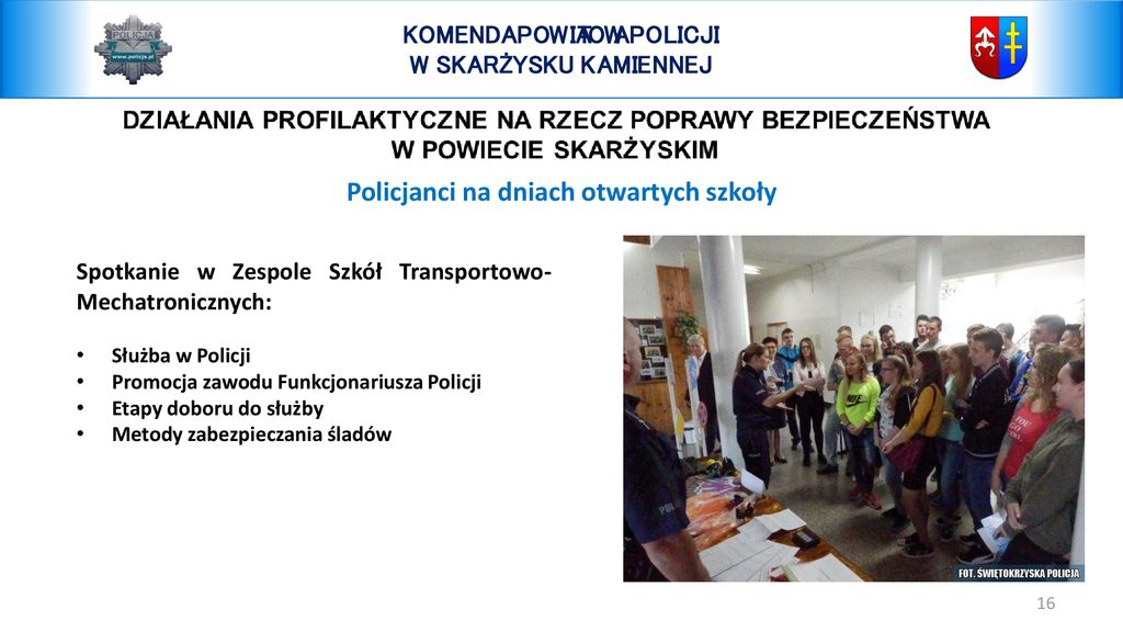 INFORMACJA Z DZIAŁALNOŚCI KPP W SKARŻYSKU- KAMIENNEJ ZA ROK Ppt Pobierz