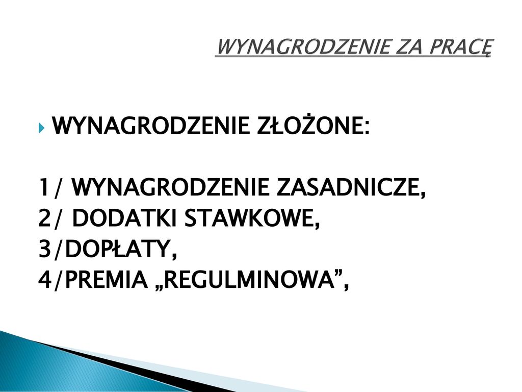 WYNAGRODZENIE ZA PRACĘ - Ppt Pobierz