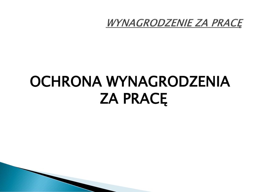 WYNAGRODZENIE ZA PRACĘ - Ppt Pobierz