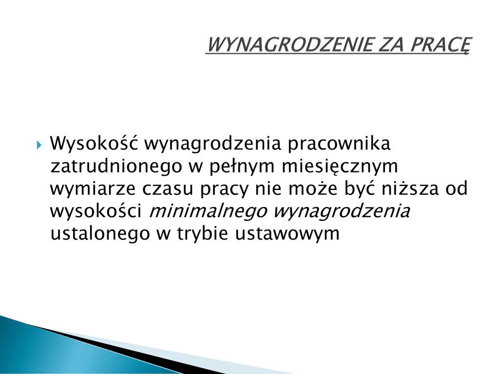 WYNAGRODZENIE ZA PRACĘ - Ppt Pobierz