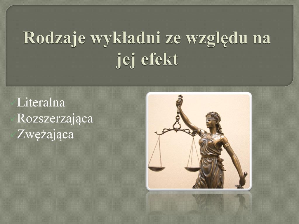 Wykładnia Prawa. - Ppt Pobierz