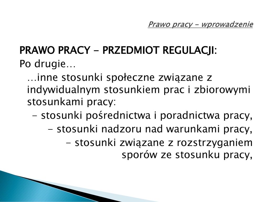 Podstawy Prawa Pracy Ssa Ii Prawo Pracy Wprowadzenie Ppt Pobierz