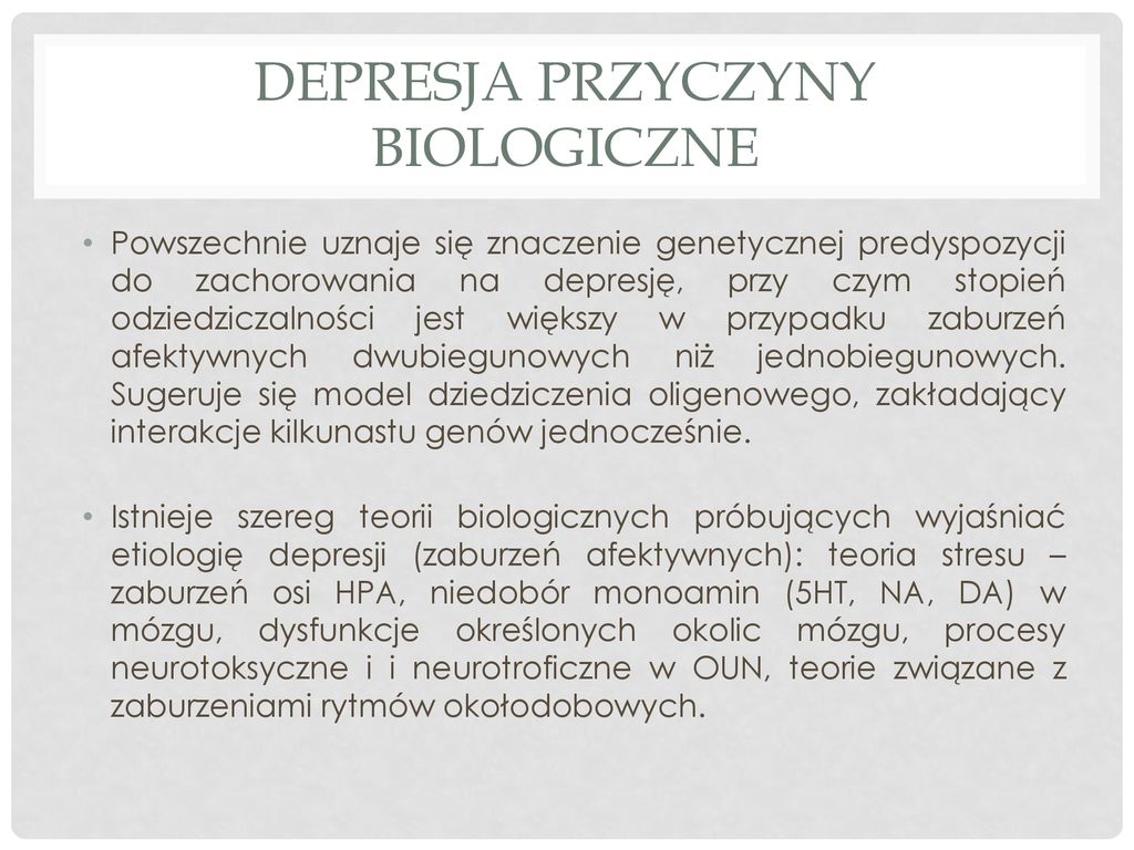 Psychoterapia Depresji I ZaburzeŃ Afektywnych Ppt Pobierz 5350