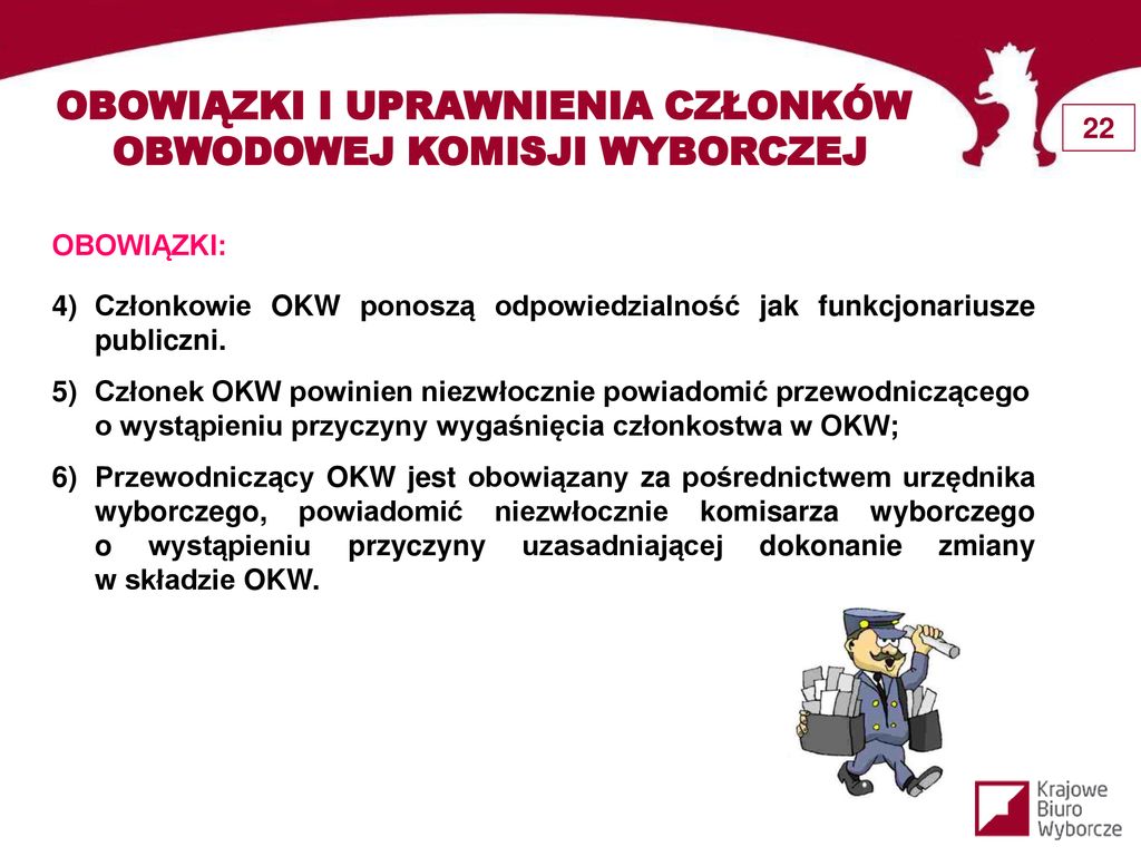 DO PARLAMENTU EUROPEJSKIEGO Członków Obwodowych Komisji Wyborczych ...