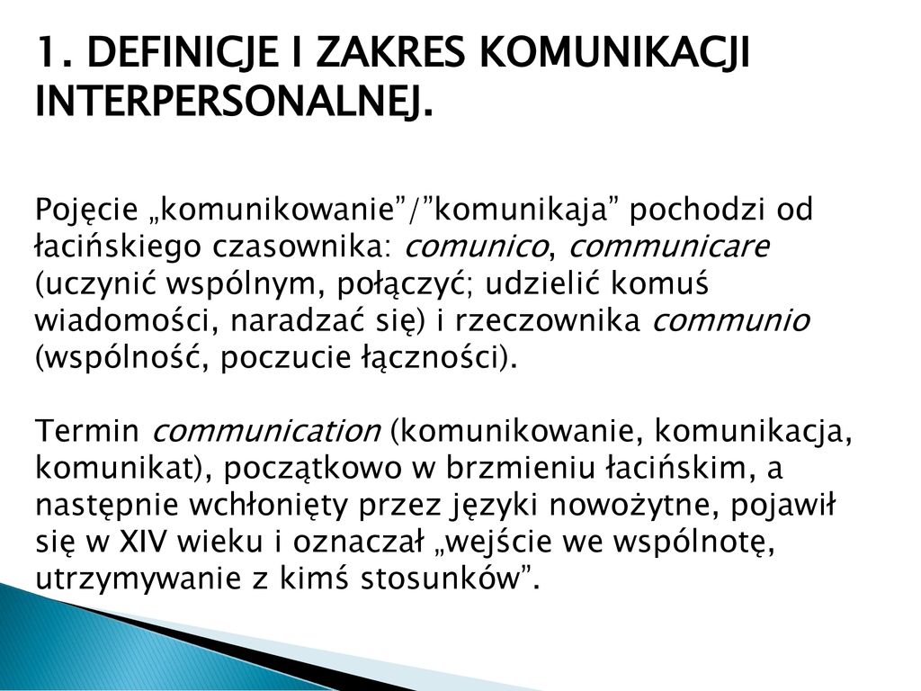 KOMUNIKACJA INTERPERSONALNA - Ppt Pobierz