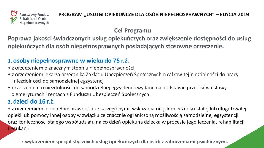 „SOLIDARNOŚCIOWY FUNDUSZ WSPARCIA OSÓB NIEPEŁNOSPRAWNYCH” Mstów, 28 ...