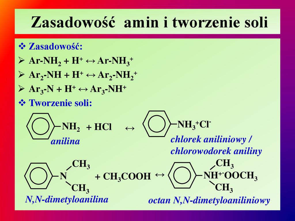 Aminy Aromatyczne (cz. II) - Ppt Pobierz