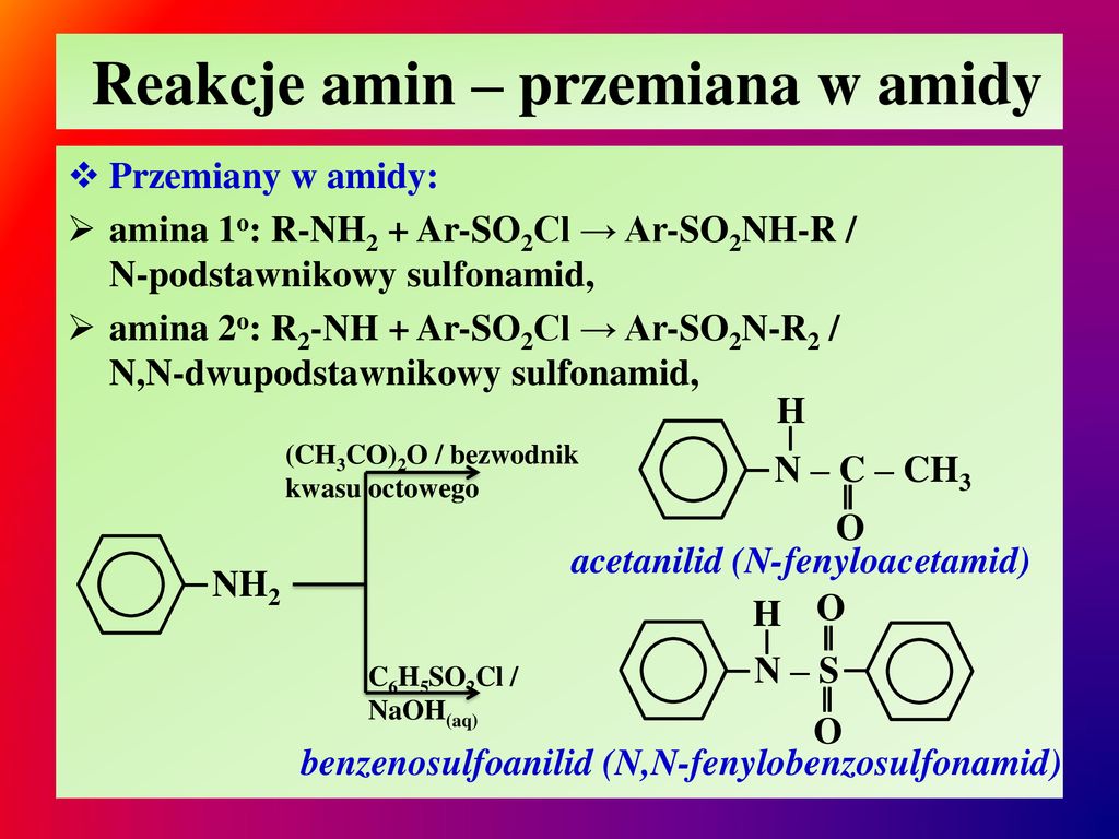 Aminy Aromatyczne (cz. II) - Ppt Pobierz