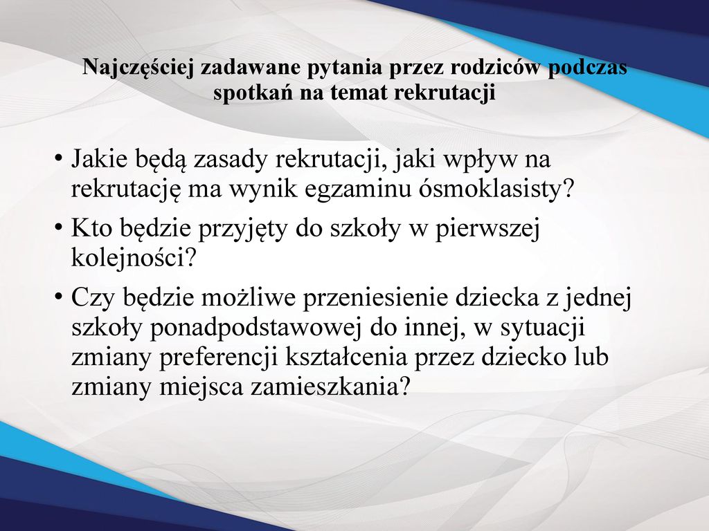 Rekrutacja Uczniów Do Liceów Ogólnokształcących, Techników Oraz ...