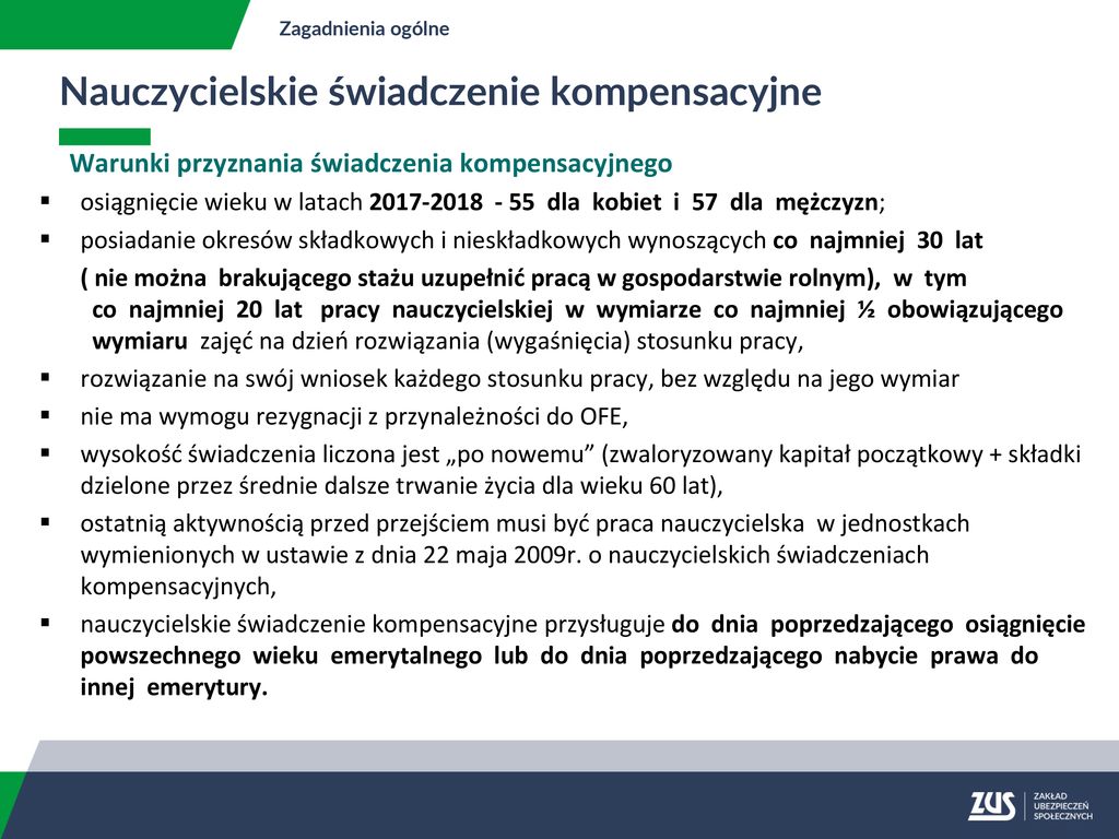 Świadczenia Przysługujące Z Tytułu Pracy Nauczycielskiej - Ppt Pobierz