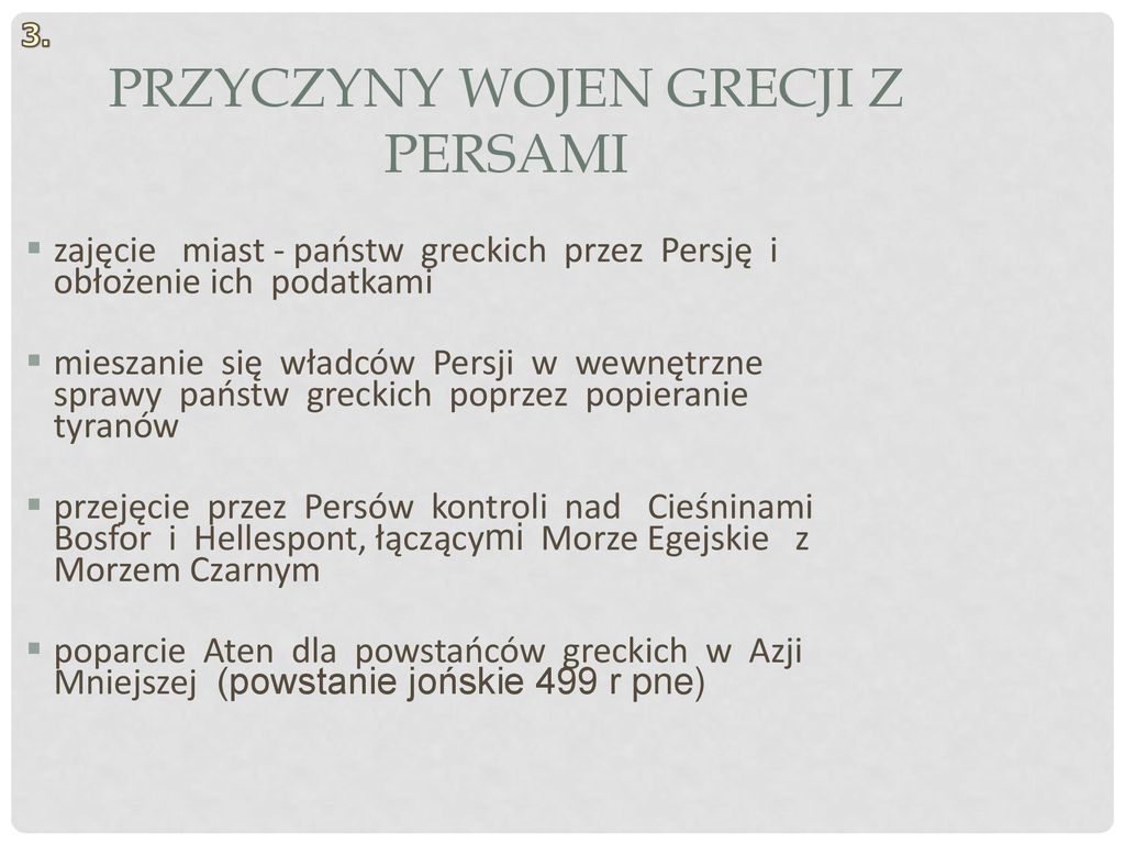 Przyczyny I Skutki Wojen Grecko Perskich Spis treści Wstęp Mapa Przyczyny wojen Grecji z Persami - ppt pobierz