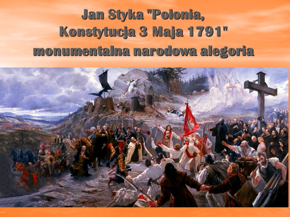 Jan Styka Polonia, Konstytucja 3 Maja 1791 monumentalna narodowa alegoria