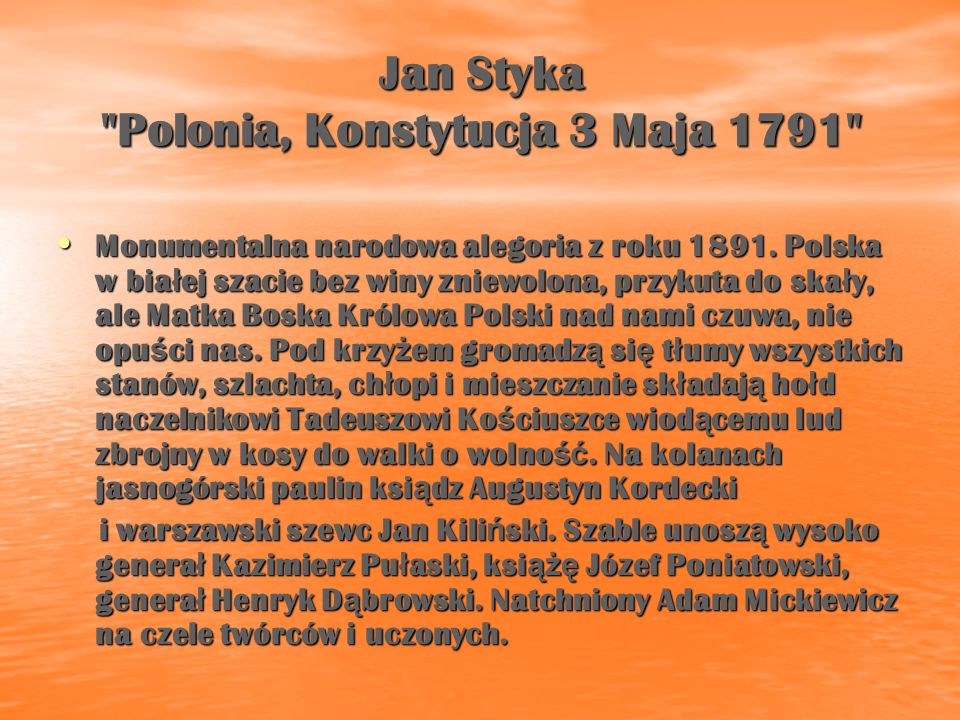 Jan Styka Polonia, Konstytucja 3 Maja 1791