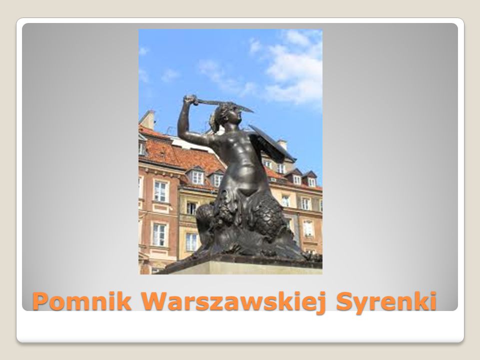 Pomnik Warszawskiej Syrenki