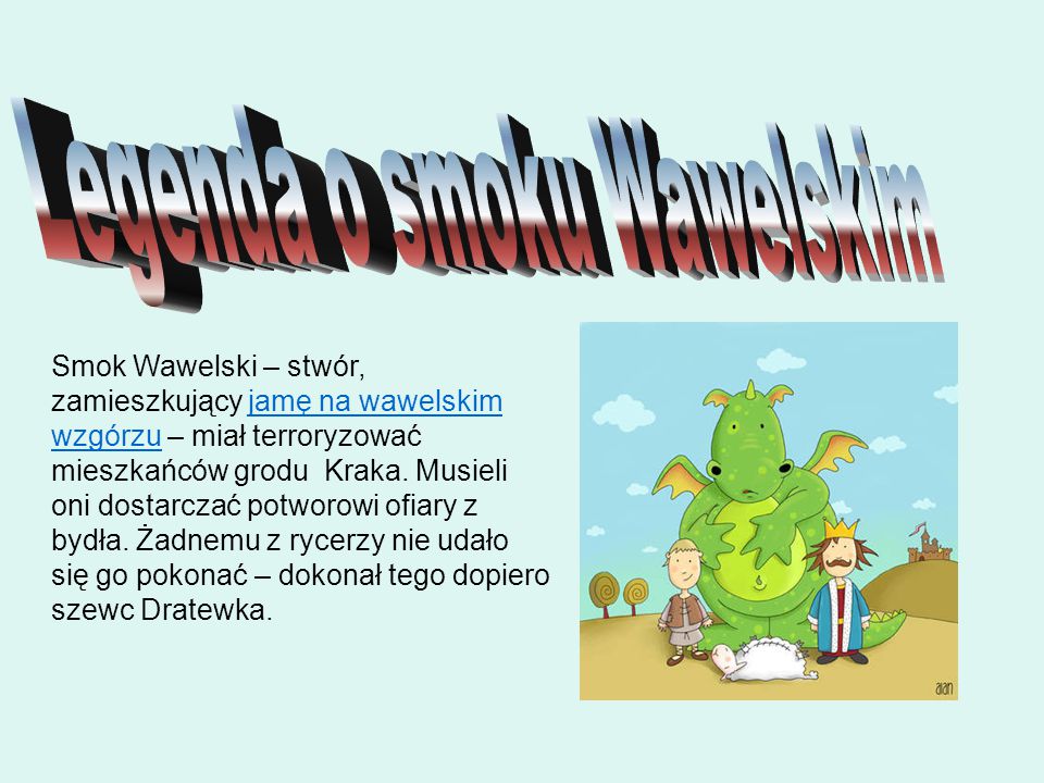Legenda o smoku Wawelskim