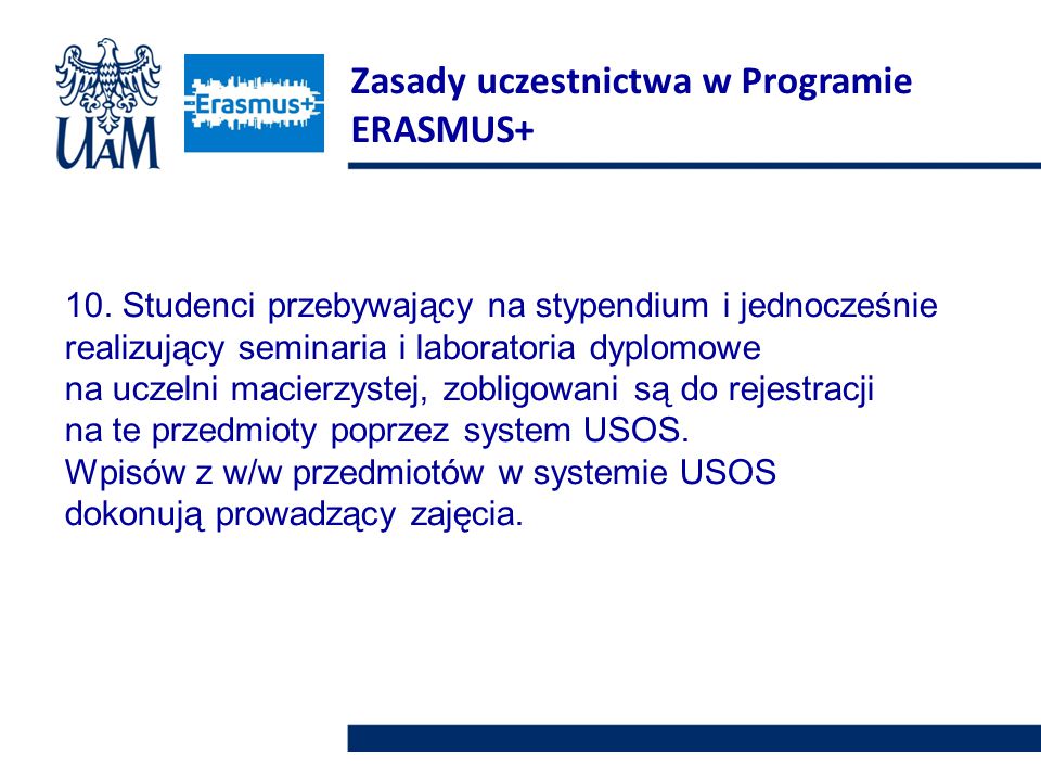 Zasady uczestnictwa w Programie ERASMUS+