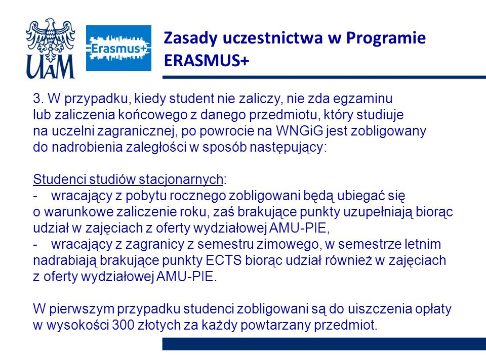 Zasady uczestnictwa w Programie ERASMUS+