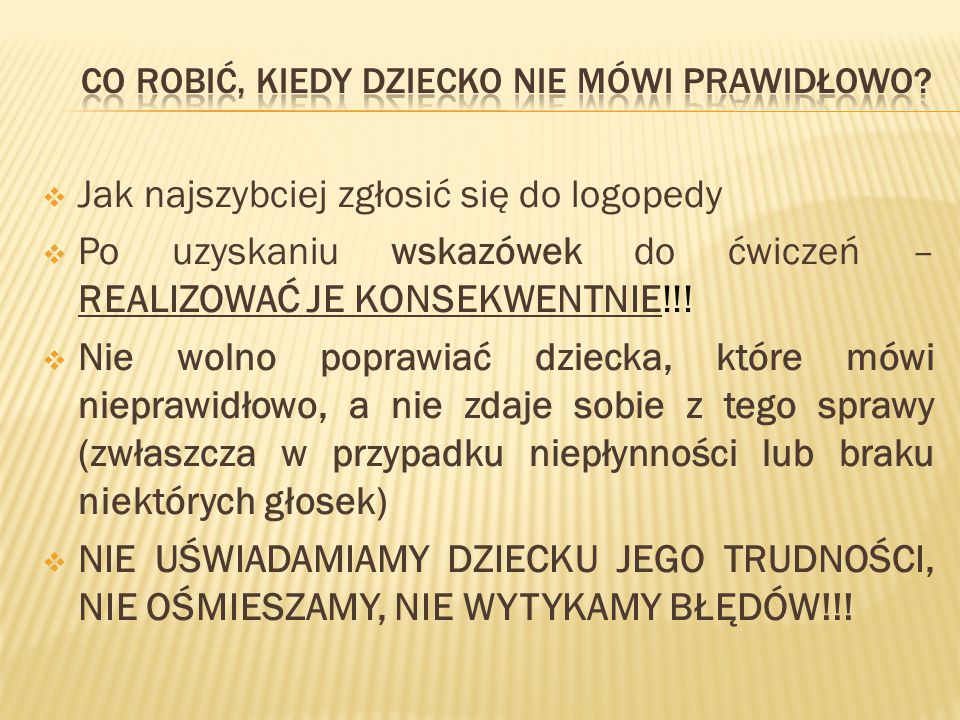 Prawid Owy Rozw J Mowy Gwarancj Sukcesu W Szkole Ppt Pobierz