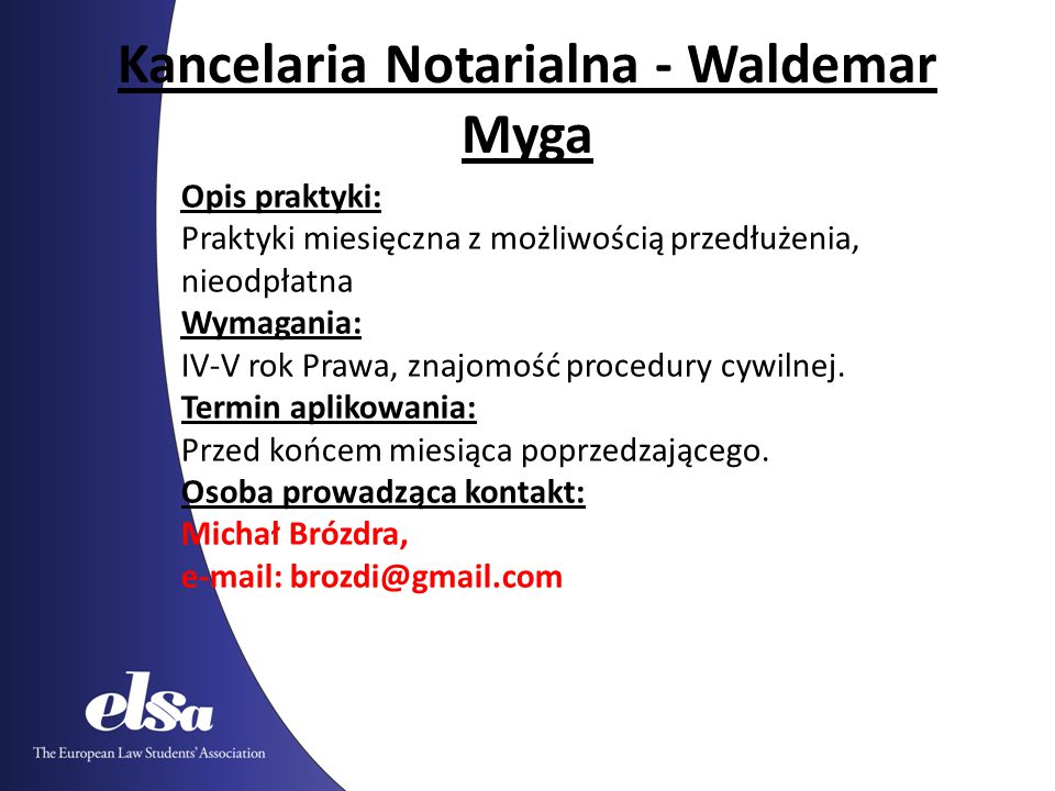 Kancelaria Notarialna - Waldemar Myga