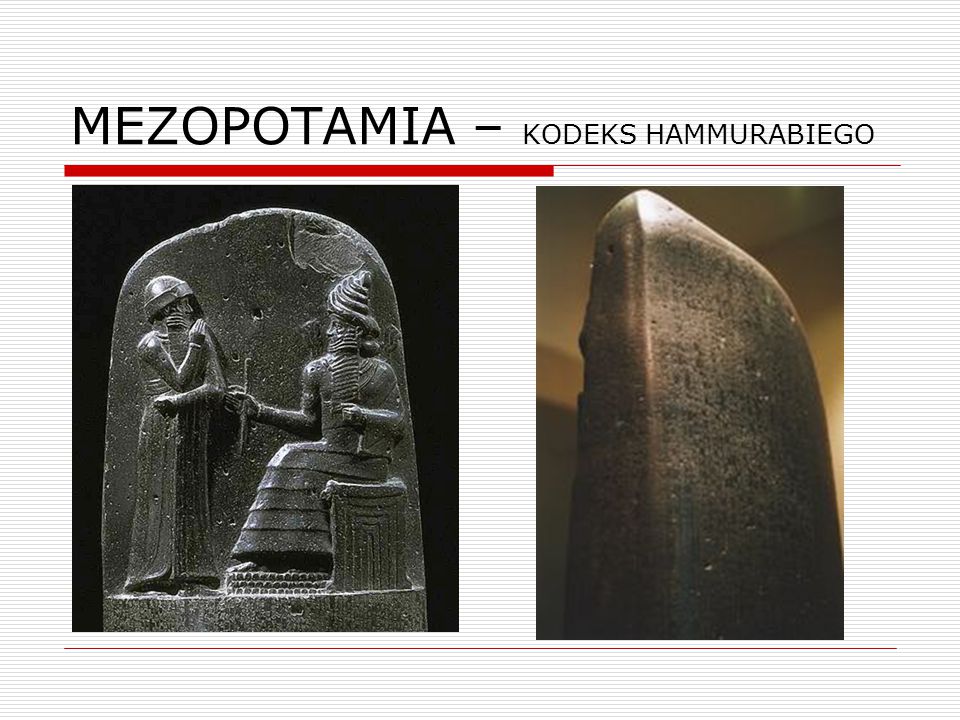 MEZOPOTAMIA – KODEKS HAMMURABIEGO