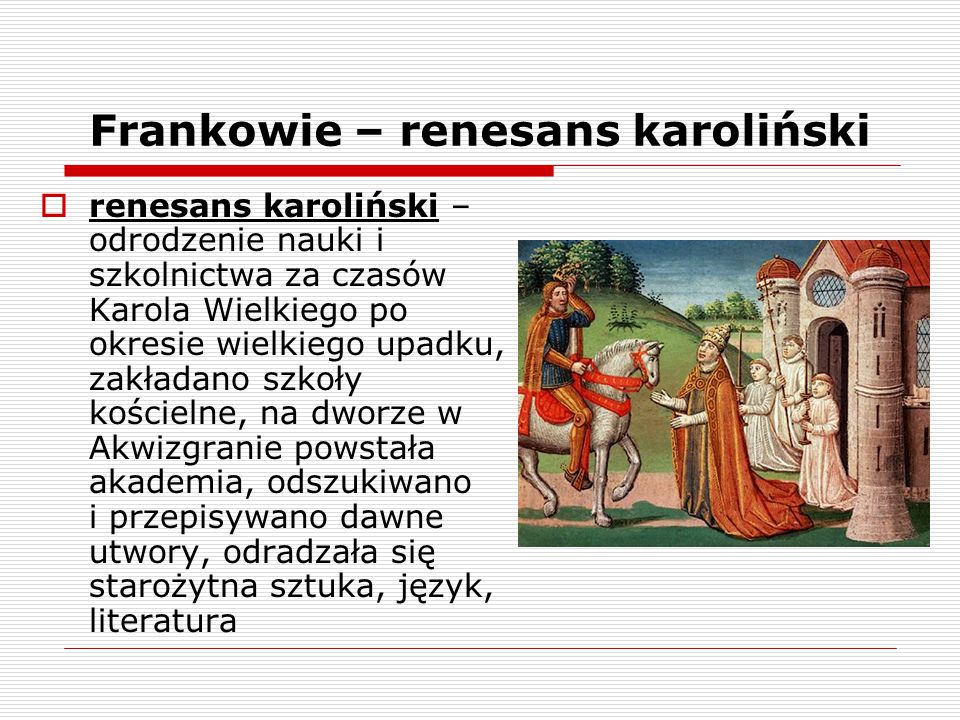 Frankowie – renesans karoliński