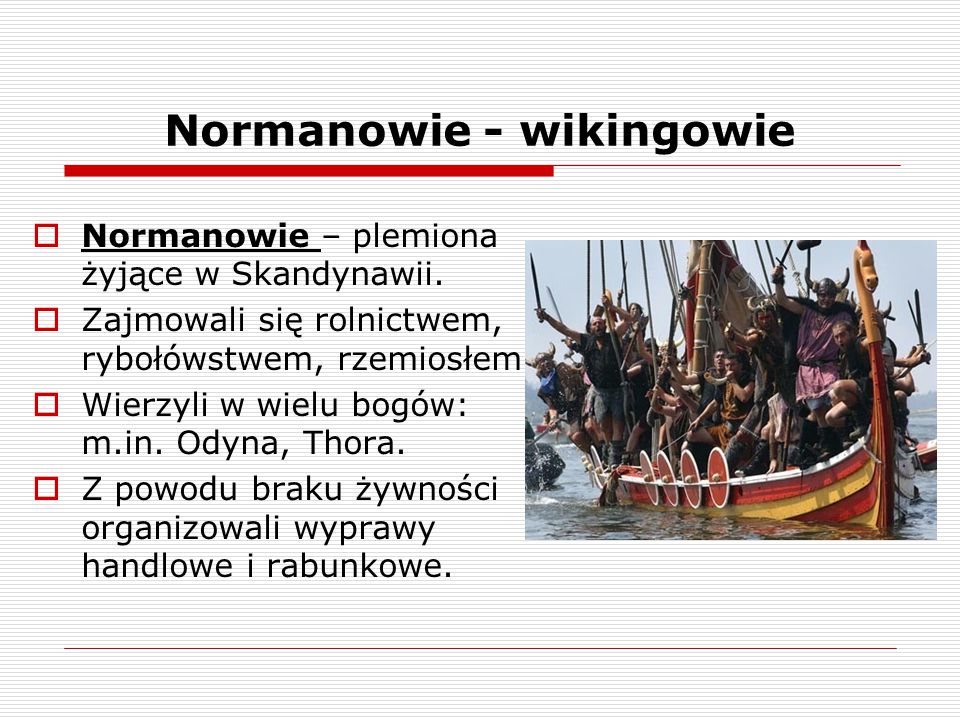 Normanowie - wikingowie