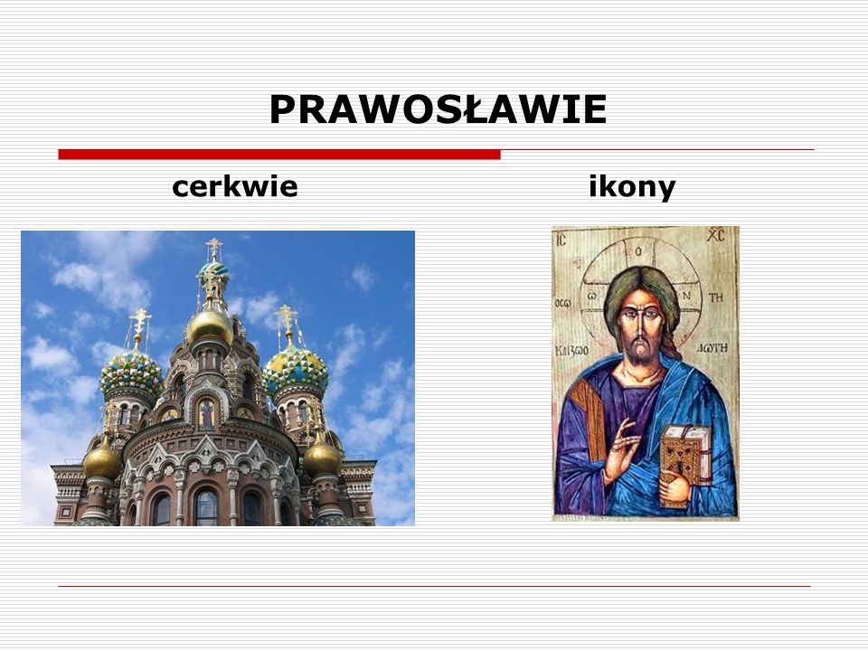 PRAWOSŁAWIE cerkwie ikony
