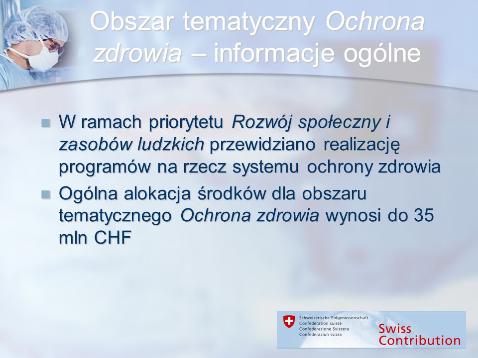 Programy Pomocowe Na Rzecz Sektora Ochrony Zdrowia - Ppt Pobierz